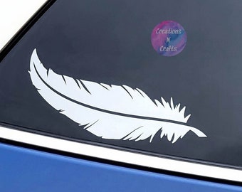 Feather, Feathers, Feather Decal, Feather Sticker, Decal, Vinyl Decal, Car Decal, Laptop Decal, Car Sticker, Decals, Window Decal, Sticker
