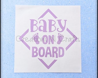 Baby, Baby Shower, Baby Shower Gift, Baby Girl, Baby Boy, Baby Gift, New Baby Gift, Baby On Board, Baby On Board Decal, Baby Sticker, Decal