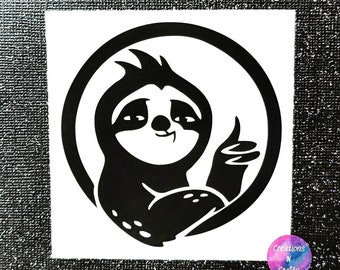 Sloth, Sloth Gift, Sloth Gifts, Cute Sloth, Sloths, Decal, Gift, Car Decal