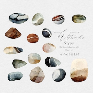 Pebbles Stone Clip Art Set No.02 - Illustratie direct downloaden