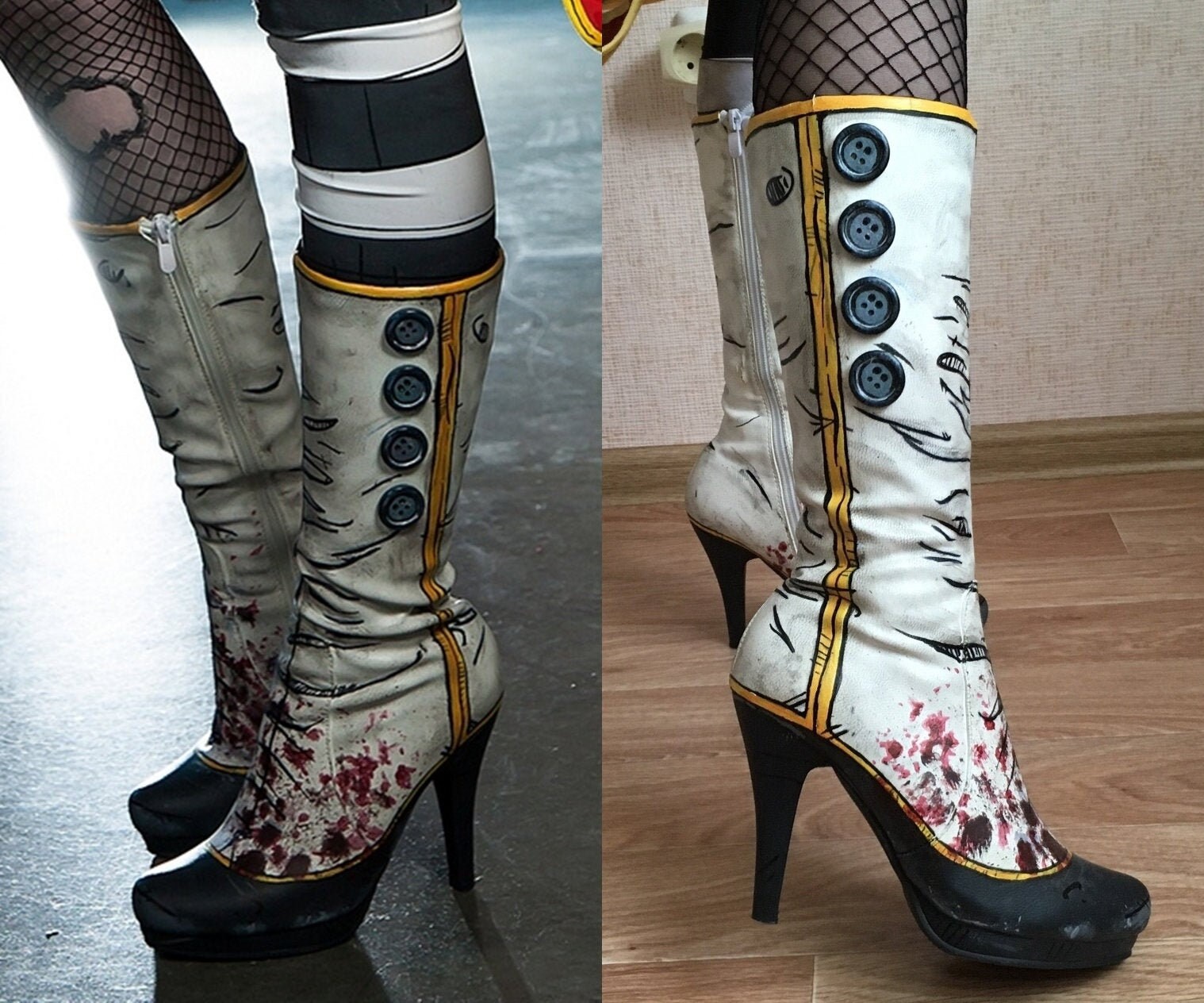 Borderlands Mad Moxxi cos Cosplay Boots Shoes shoe boot hand made new come HH.10