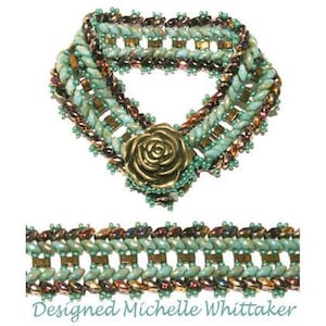 Double Herringbone Tile Bracelet Tutorial PDF