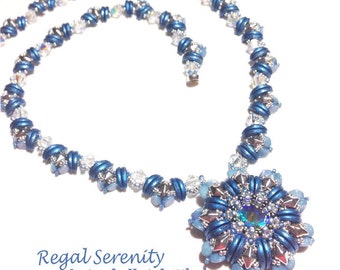Regal Serenity Pendant & Necklace Needlework Tutorial PDF