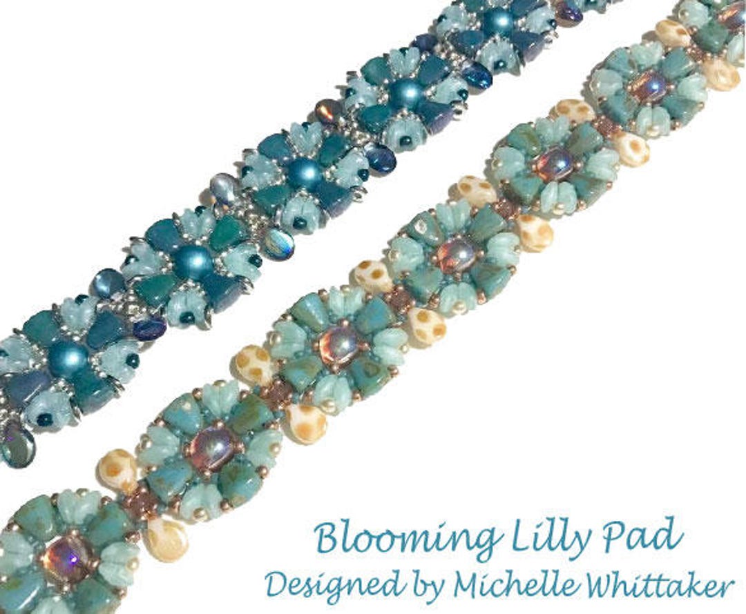 Blooming Lily Pad Bracelet OR Component/necklace Needlework Tutorial