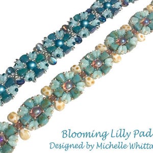 Blooming Lily Pad Bracelet (OR Component/Necklace) Needlework Tutorial PDF