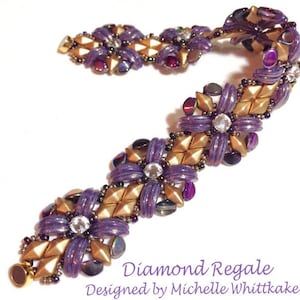 Diamond Regale Needlework Bracelet Tutorial PDF