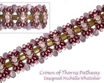 Crown of Thorns Pathway Bracelet Needlework Tutorial PDF