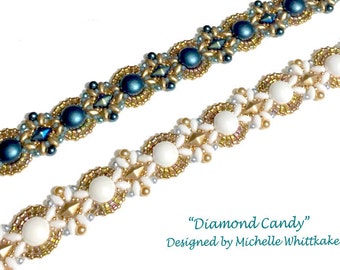 Diamond Candy Bracelet Needlework Tutorial PDF