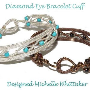 Diamond Eye Bracelet Cuff Tutorial PDF Advanced