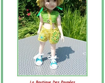 Crochet pattern PDF RRS07 for creating clothes for 30cm Ruby Red Sibbies dolls