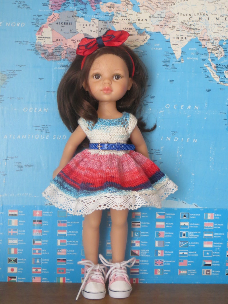 fiche patron lc63 v\u00eatements \u00e0 confectionner en tricot poup\u00e9e les ch\u00e9ries paola reina little darling