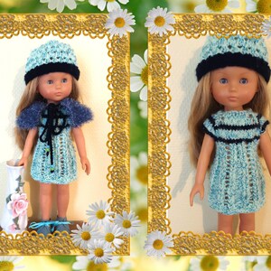 Clothes and shoes for Les Chéries de Corolle doll compatible with Paole Reina 32 to 34 cms 12 and 14 &quot;