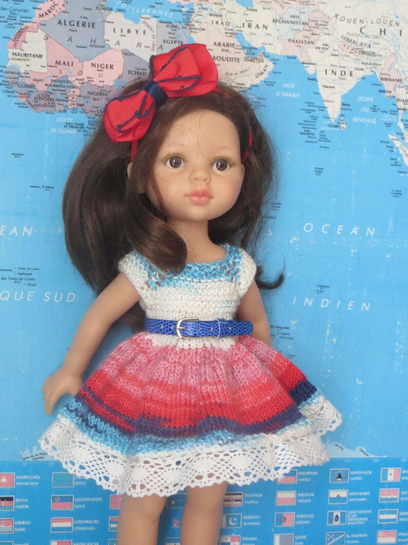 fiche patron lc63 v\u00eatements \u00e0 confectionner en tricot poup\u00e9e les ch\u00e9ries paola reina little darling