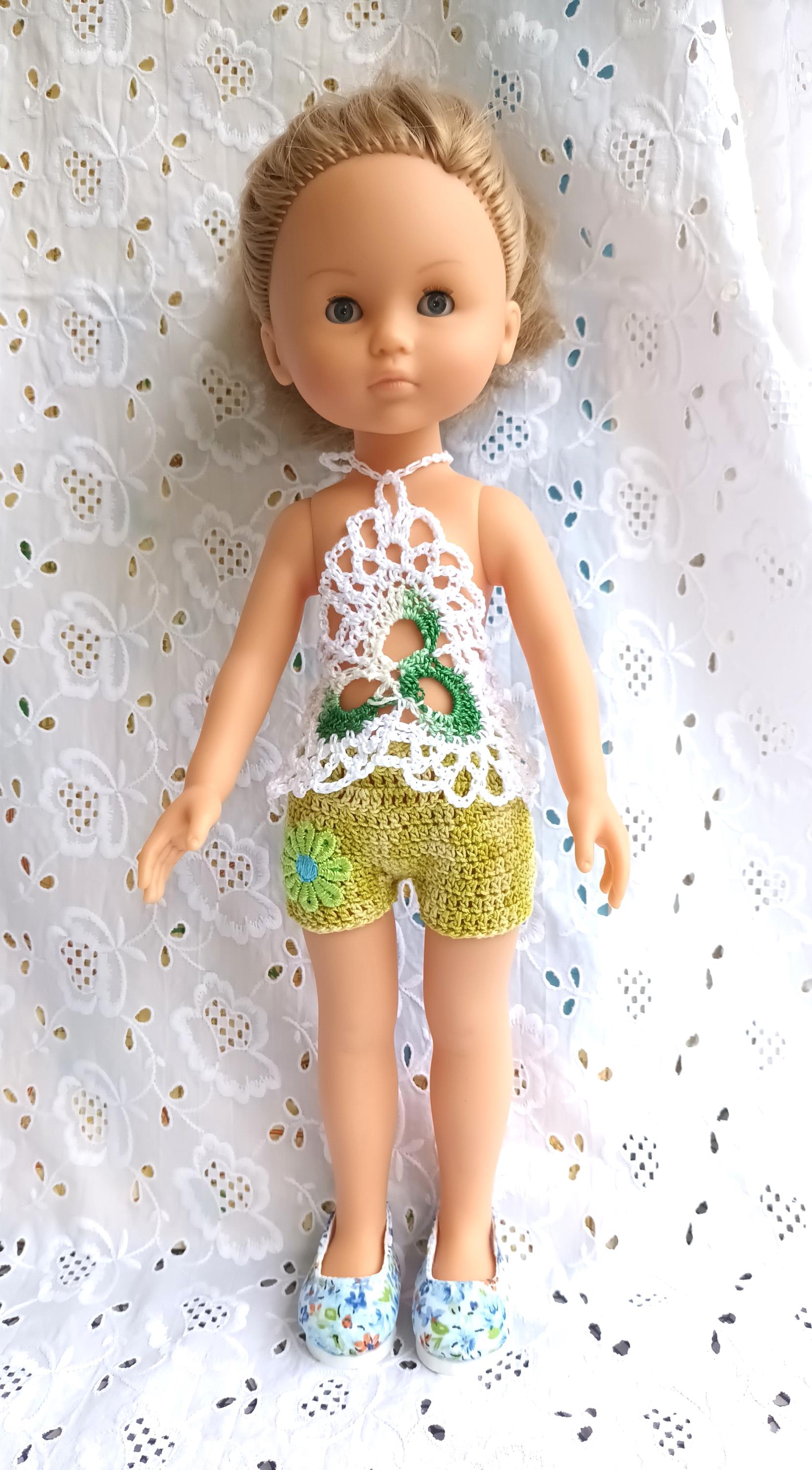 Clothes for 32/34cm dolls Les chéries de corolle or Paola reina