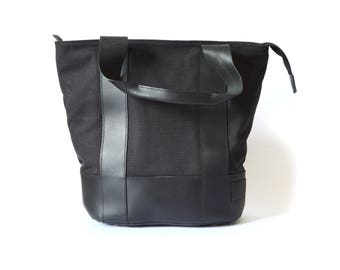 Leather and Canvas Tote