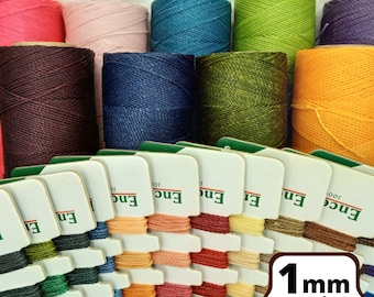 Spoel van 170 m 1mm gewaxt draad Linhasita macrame threat gewaxt mandenmakerij naaien leer naaien leer kumihimo tablet weven ambachten DIY