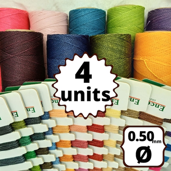 Cord, Cotton Wax .5mm - Natural Cord, Cotton Wax .5mm - Natural