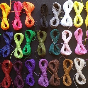 300 metri di filo cerato, macrame POLIESTERE CERA (1 mm di spessore) di alta qualità