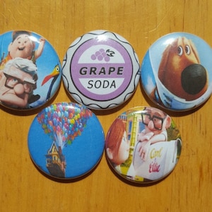 Disney Up Movie Pin Buttons Set 1&quot;