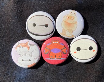 Baymax big Hero 6 Pin button set