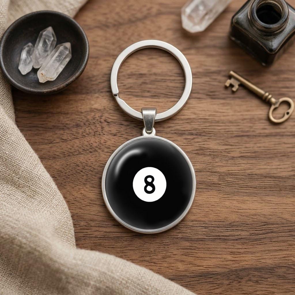 Magic 8 Ball Key Chain - Etsy Canada