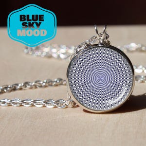 Optical Illusion Glass Pendant - Etsy