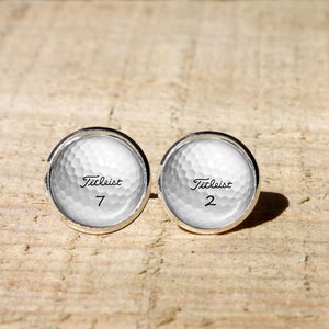 Handmade Golf ball stud earrings, golf earrings, hypoallergenic, nickel free