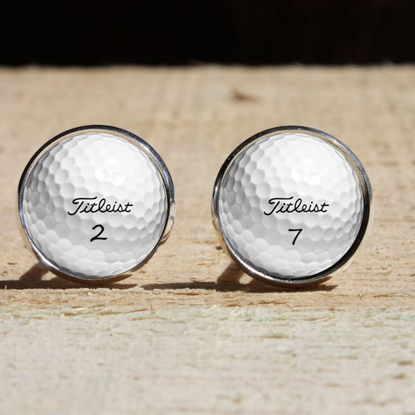 Handmade Golf ball Cufflinks, custom wedding cuff link, Handmade cufflinks for men, handmade gift for him, handmade gift for her, golf ball