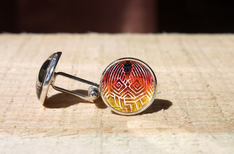 nekel free gift cuff links glass dome cuff links Yami \u2013 Okami Wiki inspired cufflinks gift for him custom wedding cuff link