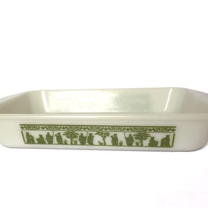 Vintage Milk Glass Ovenware Casserole Dish
