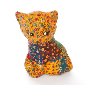 Vintage Victorian Style Paper Mache Cat