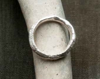 organic raw sterling silver ring * sculptural handcrafted unique jewelry * ooak handmade contemporary jewellery * undergrowth studio