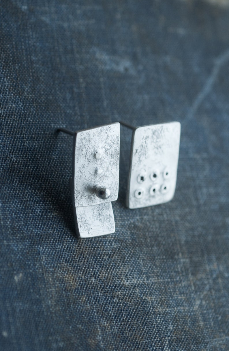 Mismatched earrings sterling silver Clearance