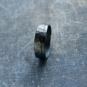 unique sterling silver personalised mens ring, gift for him, edgy silver jewelry, stamped ring