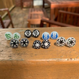Staw Wars Symbols Inspired Stud Earrings