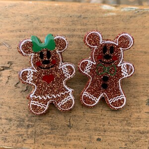 Mickey and Minnie Gingerbread Lapel Pins