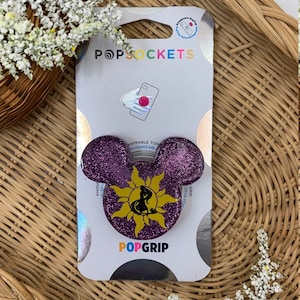 Rapunzel Tangled Inspired Mouse Ears Phone Grip/Magnet/Pin/Hair Clip
