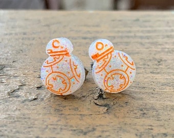 BB8 Star Wars Inspired Stud Earrings