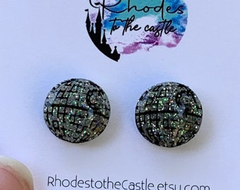 Death Star Star Wars Inspired Stud Earrings