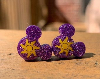 Lost Princess Rapunzel Inspired Stud Earrings