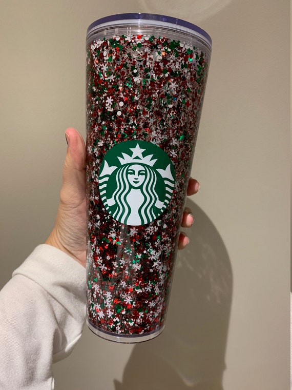 Starbucks Holiday 2022 Ornament Red with White Snowflakes