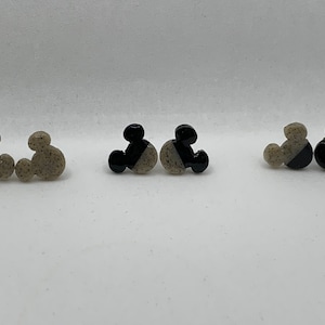 Polymer Clay Stone Effect Mickey Inspired Stud Earrings