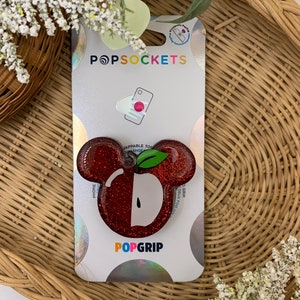 Apple Inspired Mouse Ears Sparkly Phone Grip Magnet Hair Clip