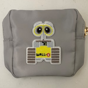 WALL-E Robot Inspired Small Nylon Travel Bag Zipper Pouch Organizer