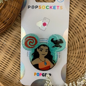 Moana Maui Ocean Inspired Phone Grip/Magnet/Hair Clip/Pin