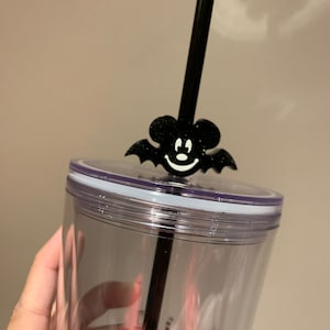 Large Mickey Bat Inspired Straw Topper