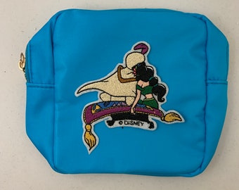 Aladdin Jasmine Carpet Inspired Small and Medium Nylon Travel Bag Zipper Pouch Organizer