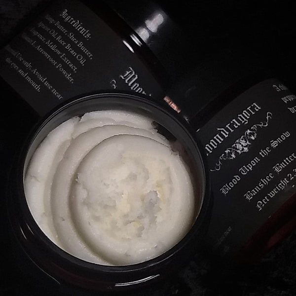 Mini Banshee Butter, Body Butter, Vegan, Cruelty Free, Natural, Skincare, Perfume, Gothic, Witchy.