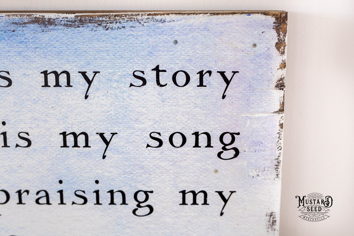 Hymn wall decor This is my story this is my song Country Etsy