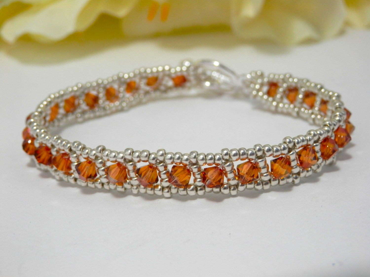 Tutorial for Tennis Style Bracelet Instant Download PDF Beading Pattern